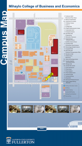 California State Fullerton Wayfinding Campus Map